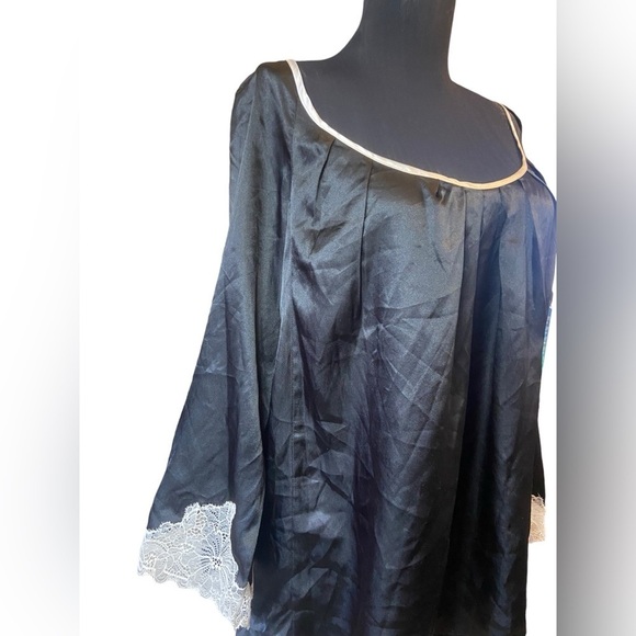 Oscar de la Renta Pink Label Black Lace Lingerie Top - Picture 8 of 16